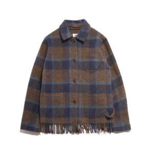 YMC-Labour-Chore-Fringe-Jacket-Brown-Multi