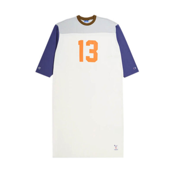 BEAMS BOY X CHAMPION Oversized Dress White1