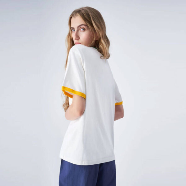 BEAMS BOY for CHAMPION Ringer Tee - White / Green / Yellow