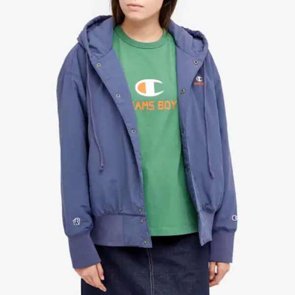 BEAMS BOY for CHAMPION Hooded Jacket - Blue