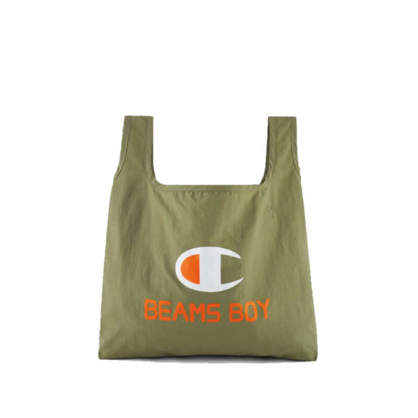 BEAMS BOY for CHAMPION Medium Bag - Khaki