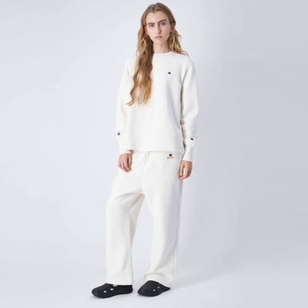 BEAMS BOY for CHAMPION Wide Pants - White