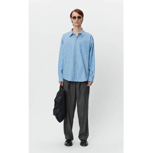 Destroyed Executive Shirt - Blue Stripe