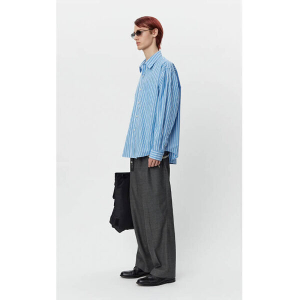 Destroyed Executive Shirt - Blue Stripe