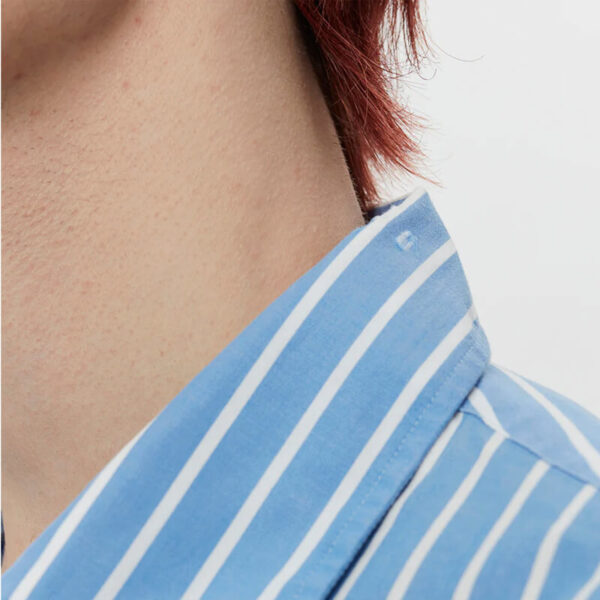 Destroyed Executive Shirt - Blue Stripe