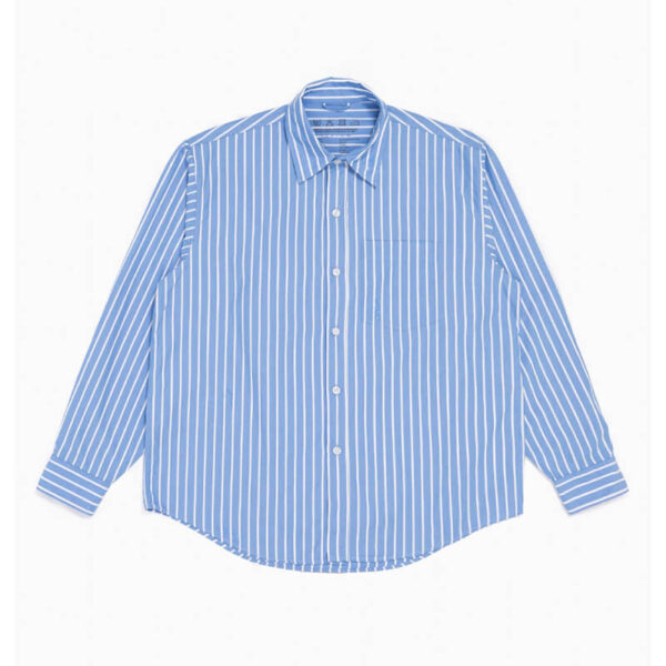 Destroyed Executive Shirt - Blue Stripe
