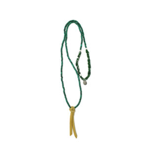 MIKIA 4mm Stone Bandana Necklace - Malachite