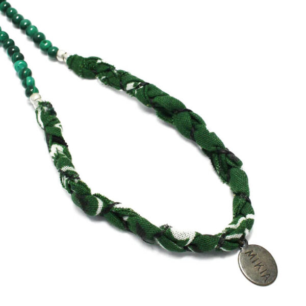 MIKIA 4mm stone bandana necklace malachite3