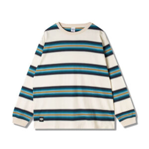 MANASTASH 90's Stripe LS Tee - Natural