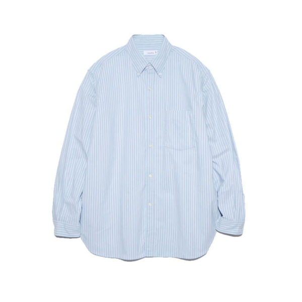 NAMAMICA-Button-Down-Stripe-Wind-Shirt-Sax