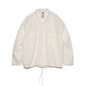 NANAMICA-Cotton-Wool-Deck-Shirt-Natural