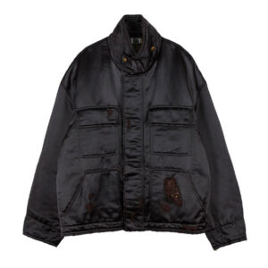 STAND ALONE Distressed Cargo Jacket - Black