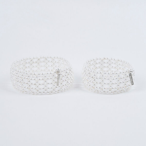 STAND ALONE Faux Pearl Bracelet Set - White