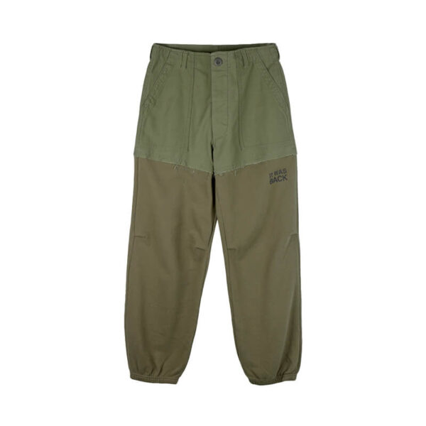 STAND ALONE Half Fatigue Sweatpant - Khaki