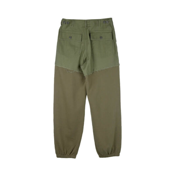 STAND ALONE Half Fatigue Sweatpant - Khaki