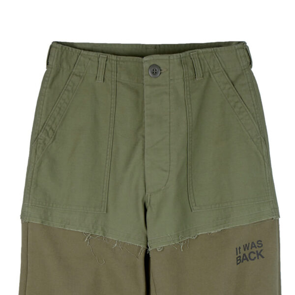 STAND ALONE Half Fatigue Sweatpant - Khaki