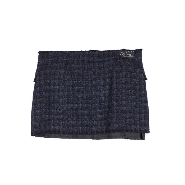 STAND ALONE Tweed Wrap Skirt - Black