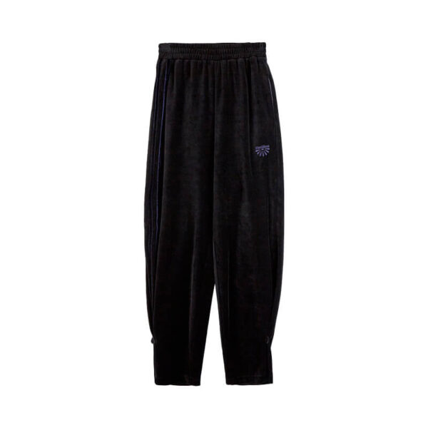 STAND ALONE Velour Track Pant - Black