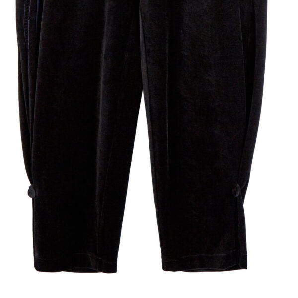 STAND ALONE Velour Track Pant - Black