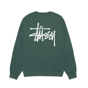 STUSSY Basic Stussy Pig Dyed Crew - Forest