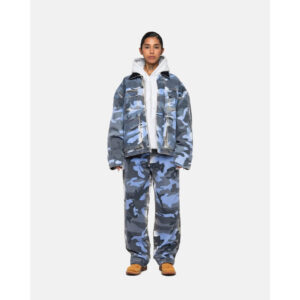 STUSSY Big OL' Jean Spray Dye Canvas - Blue Camo