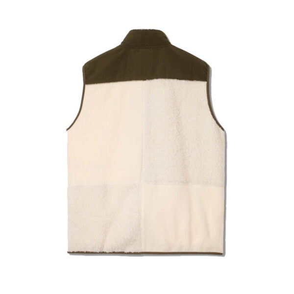 STAN RAY Patchwork Fleece Vest - Natural