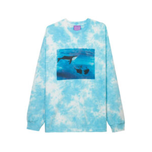 T.I.M.E. Whale Tie Dye LS Tee - Cloud