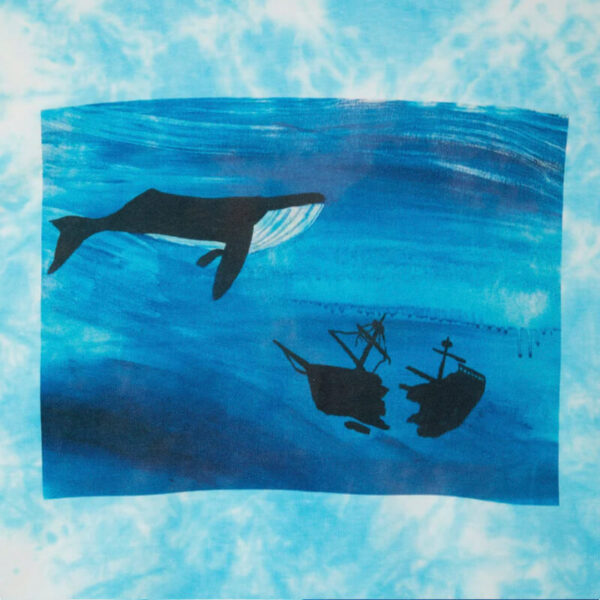 T.I.M.E. Whale Tie Dye LS Tee - Cloud