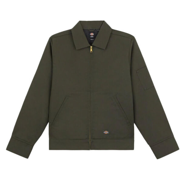 DICKIES Lined Eisenhower Jacket - Olive Green