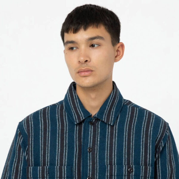 DICKIES Hope Stripe Shirt Western Stripe Dark3