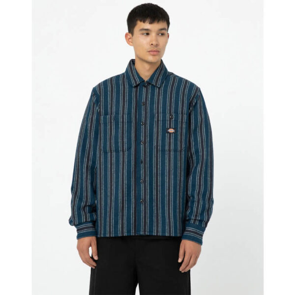 DICKIES Hope Stripe Shirt - Western Stripe Dark