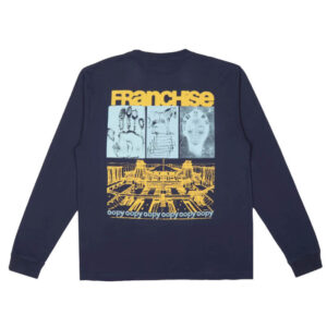 FRANCHISE Copycopycopy LS Tee - Navy