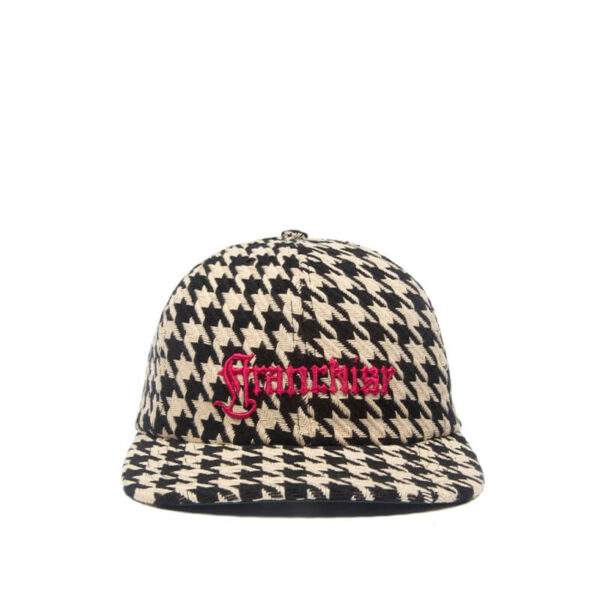 FRANCHISE Logotype Houndstooth Cap - Black / White