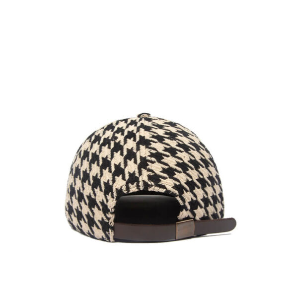 FRANCHISE Logotype Houndstooth Cap - Black / White