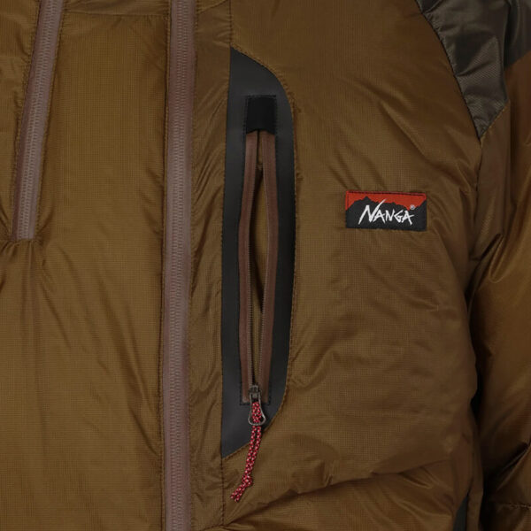 NANGA Aurora Light Stand Collar Down Jacket Mikami - Brown