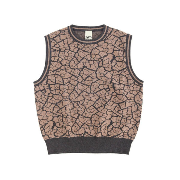 P.A.M. (Perks & Mini) Mudcrack Knitted Vest - Taupe