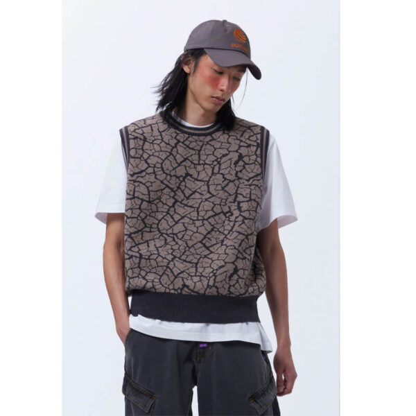 P.A.M. (Perks & Mini) Mudcrack Knitted Vest - Taupe