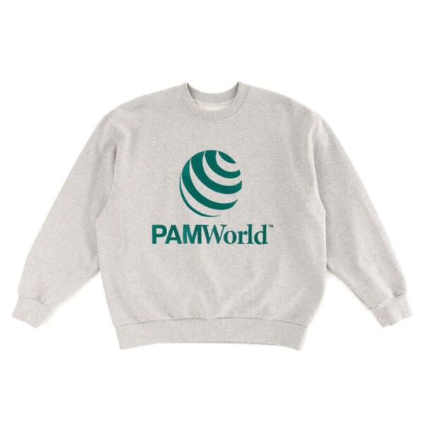P.A.M. (Perks & Mini) P. World Crewneck Sweat - Grey Marle