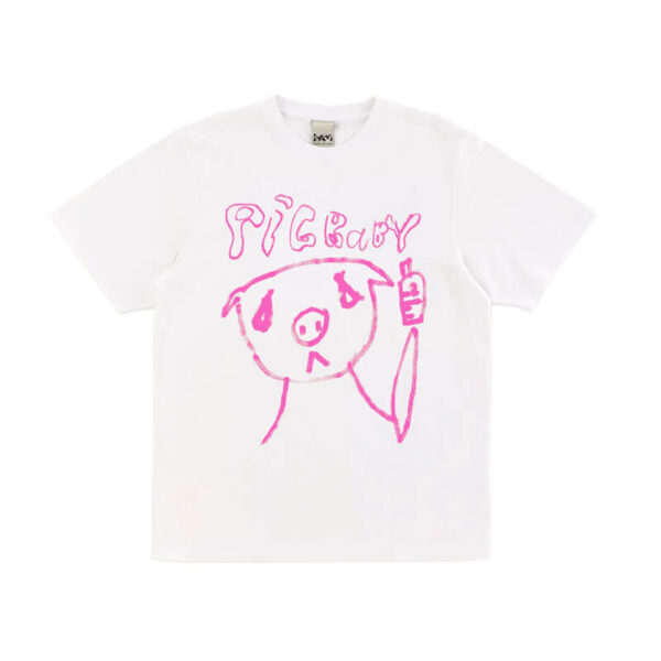 P.A.M. (Perks & Mini) Pig Baby x P.A.M. Tee - White