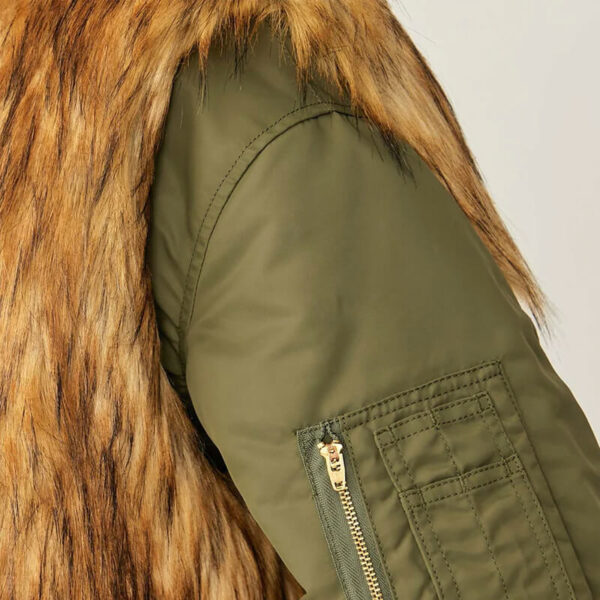 TOGA Fur Zip Blouson Khaki4