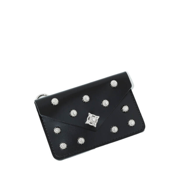 Leather Pouch Square - Black