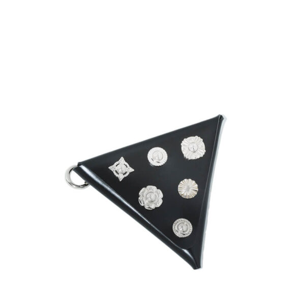 Leather Pouch Triangle - Black