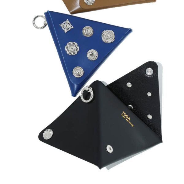 Leather Pouch Triangle - Black