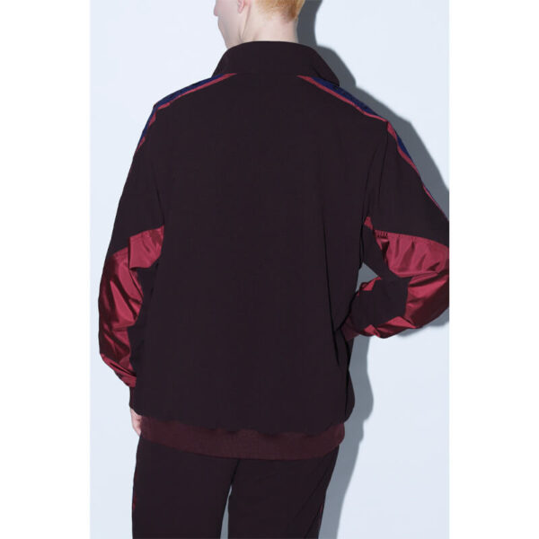 Stretch Georgette Blouson - Dark Red
