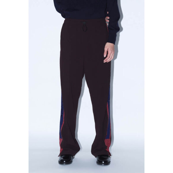 Stretch Georgette Pants - Dark Red