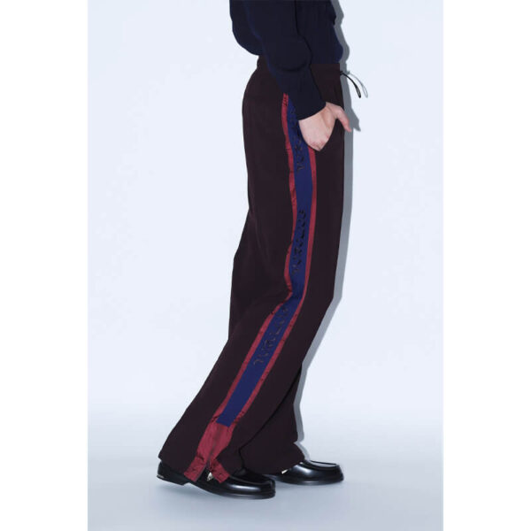 Stretch Georgette Pants - Dark Red