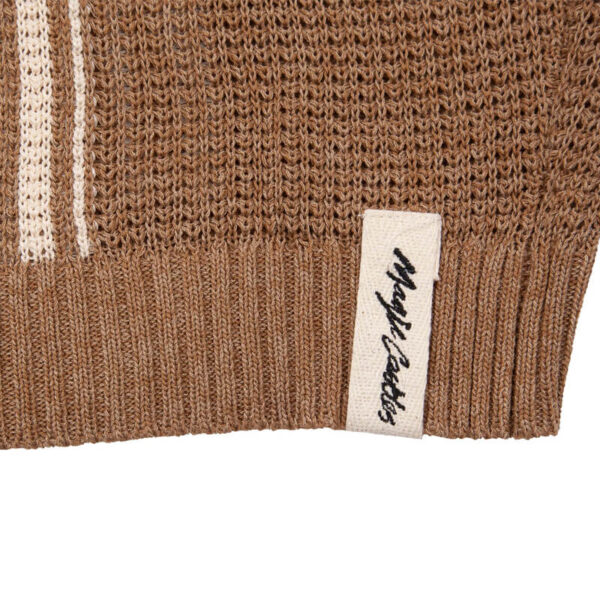 MAGIC CASTLES Mesh Cardigan - Caramel