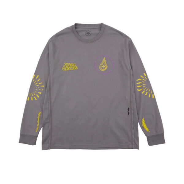 MAGIC CASTLES Poem LS Tee - Charcoal