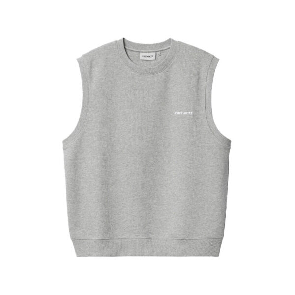 CARHARTT WIP Script Sweat Vest – Grey Heather