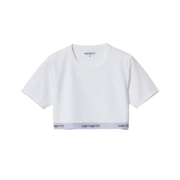 CARHARTT WIP Wmns Script Crop Top - White